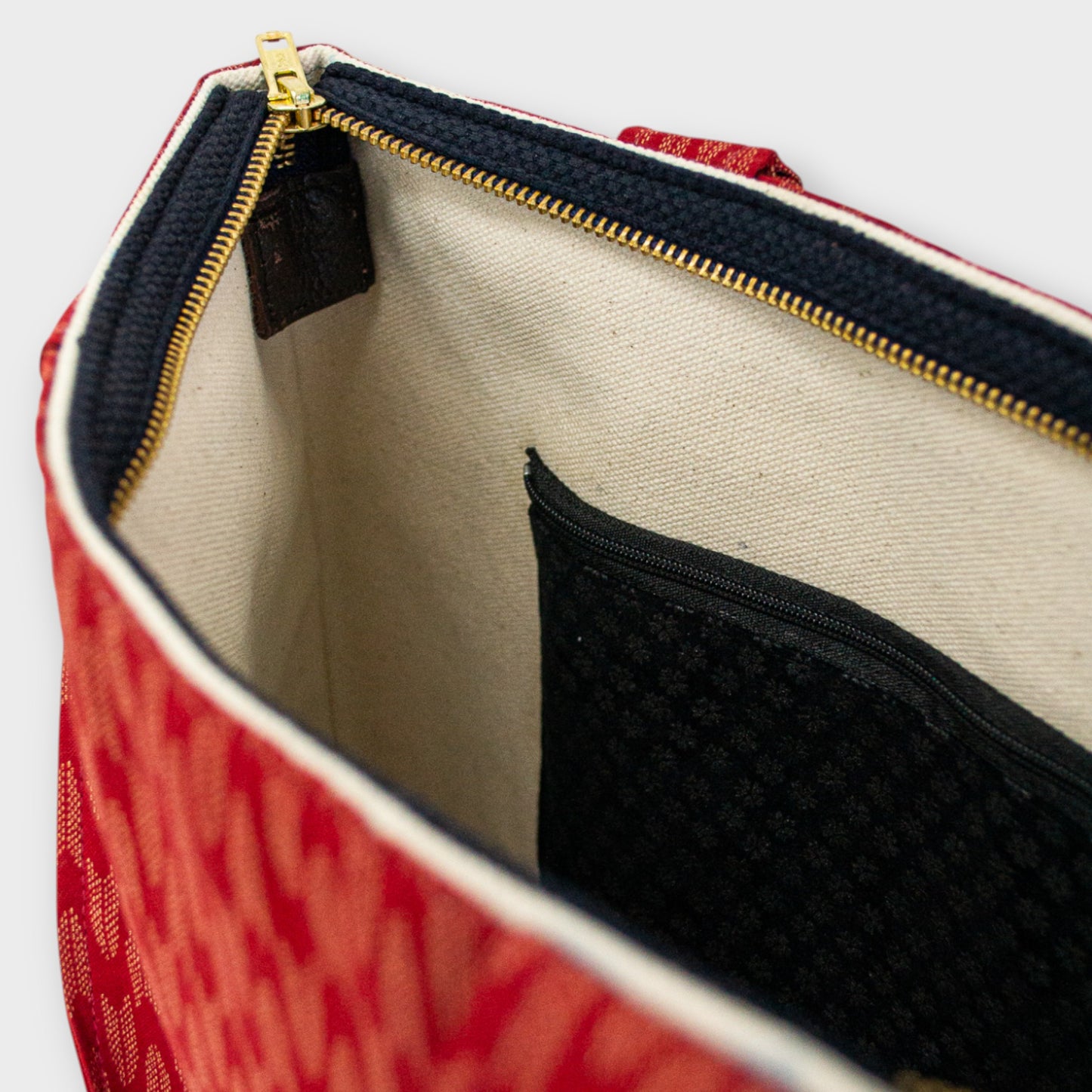 Handmade Tote Bag - Yagasuri Red