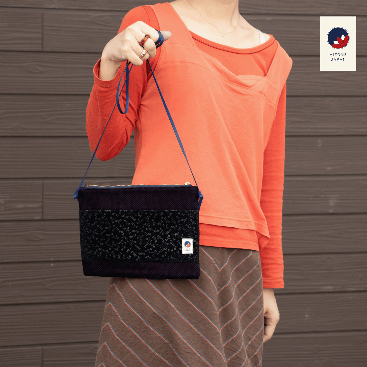 Aizome Japan - aizome-dyed sacoche - made in Japan