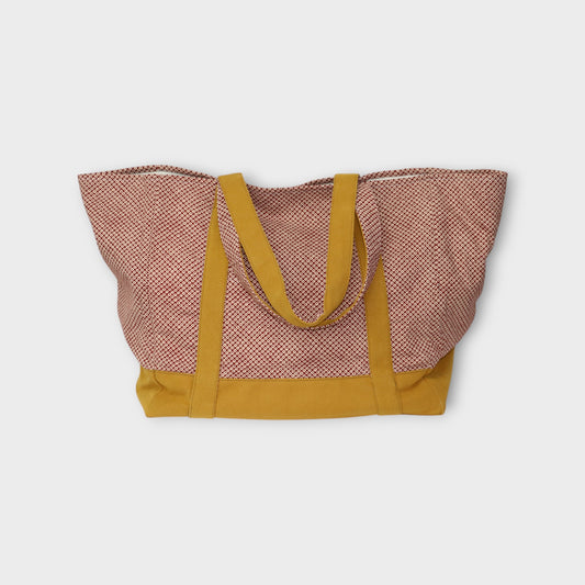 OUTLET  WAGARA TOTE BOGU BAG - KANOKO RED