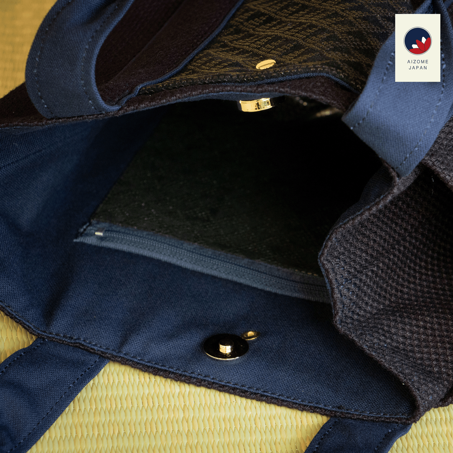 Aizome Japan - Genuine Aizome-Dyed Multi-functional Tote Bag - made in Japan