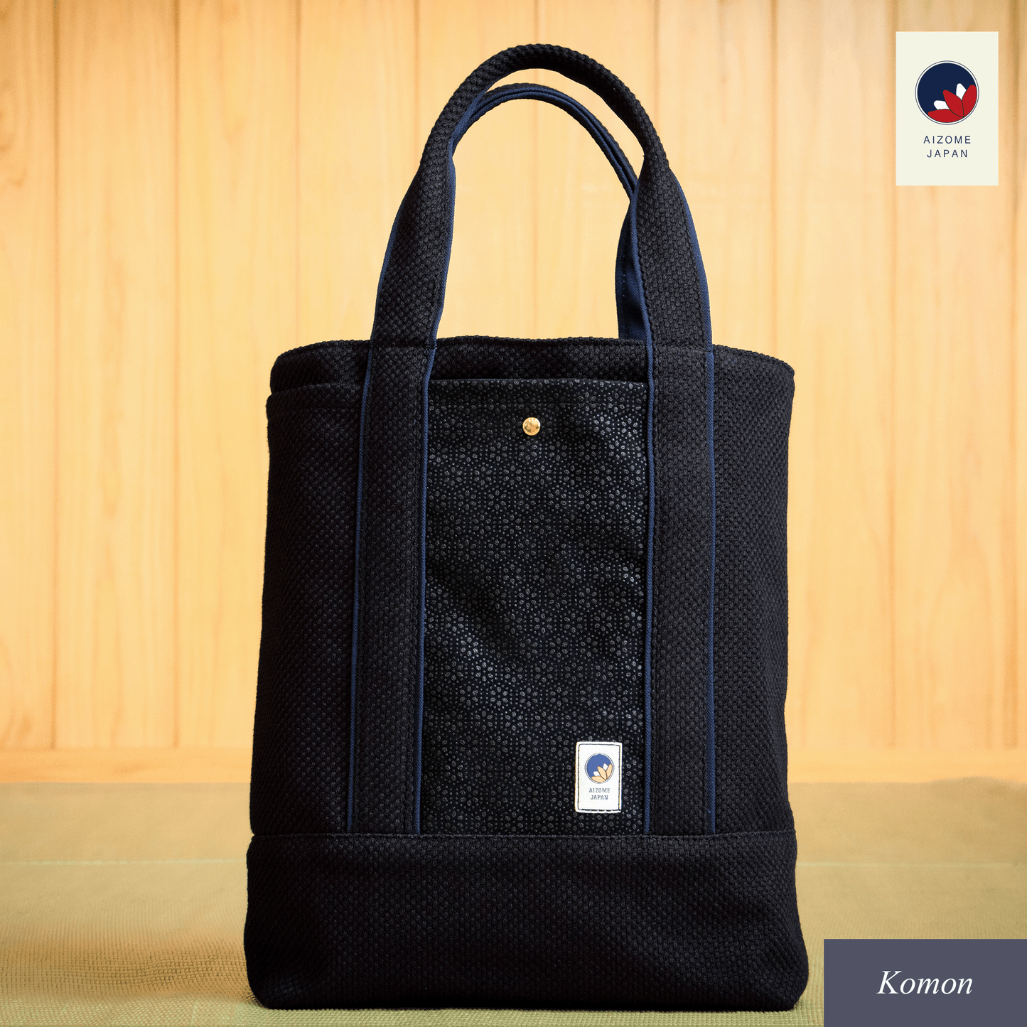 Aizome Japan - Genuine Aizome-Dyed Multi-functional Tote Bag - made in Japan
