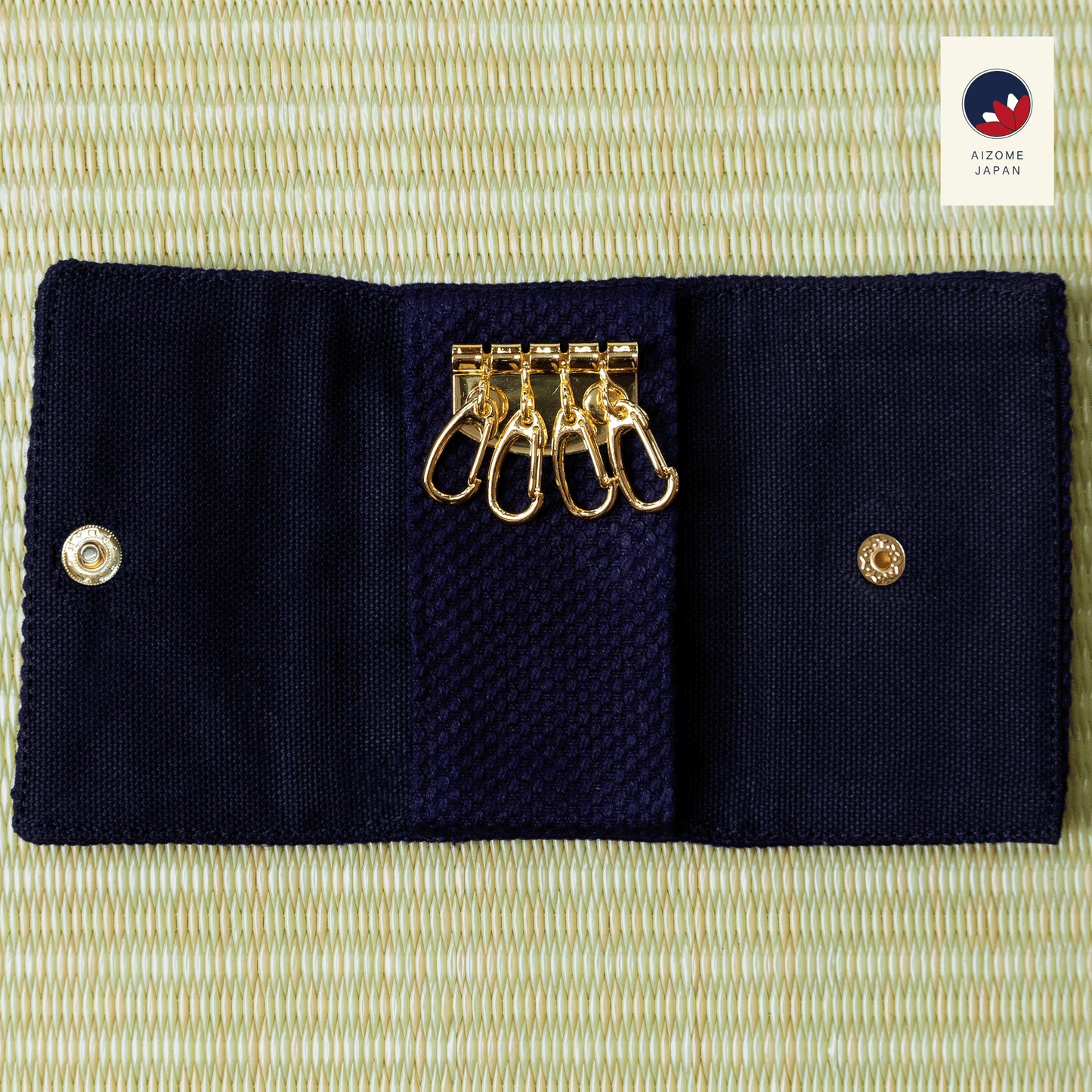 Aizome Japan - Aizome-dyed key-case - made in Japan
