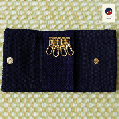 Aizome Japan - Aizome-dyed key-case - made in Japan