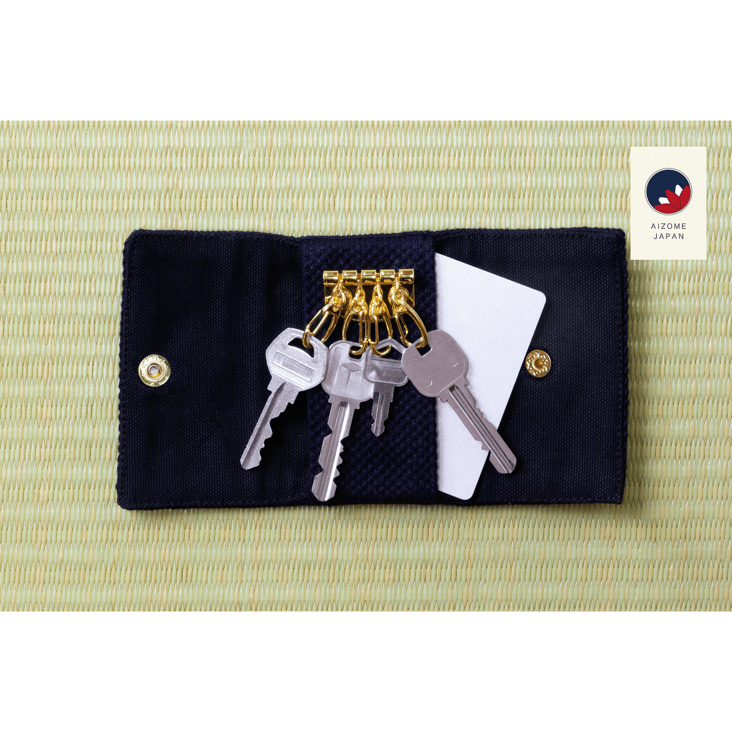 Aizome Japan - Aizome-dyed key-case - made in Japan