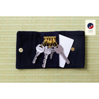 Aizome Japan - Aizome-dyed key-case - made in Japan