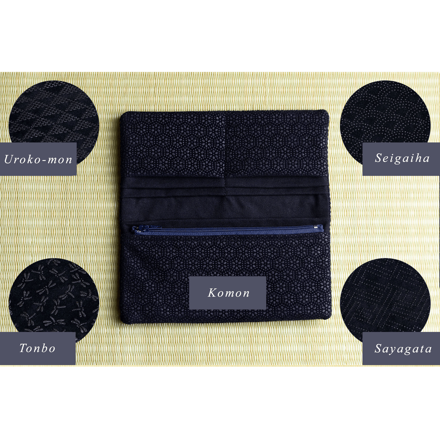 Aizome Japan - Aizome-dyed long wallet - made in Japan