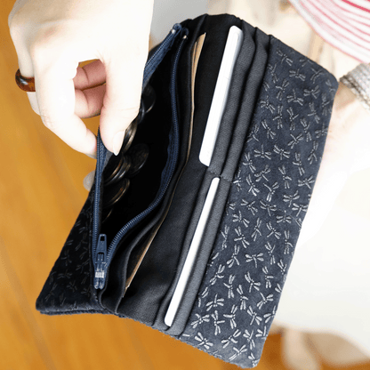 Aizome Japan - Aizome-dyed long wallet - made in Japan