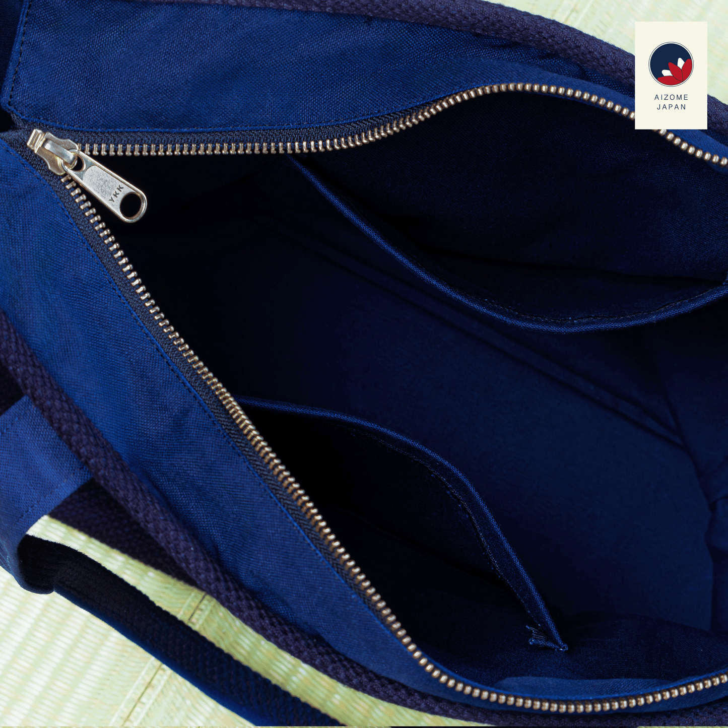 Aizome Japan - Aizome-dyed square Totebag - made in Japan