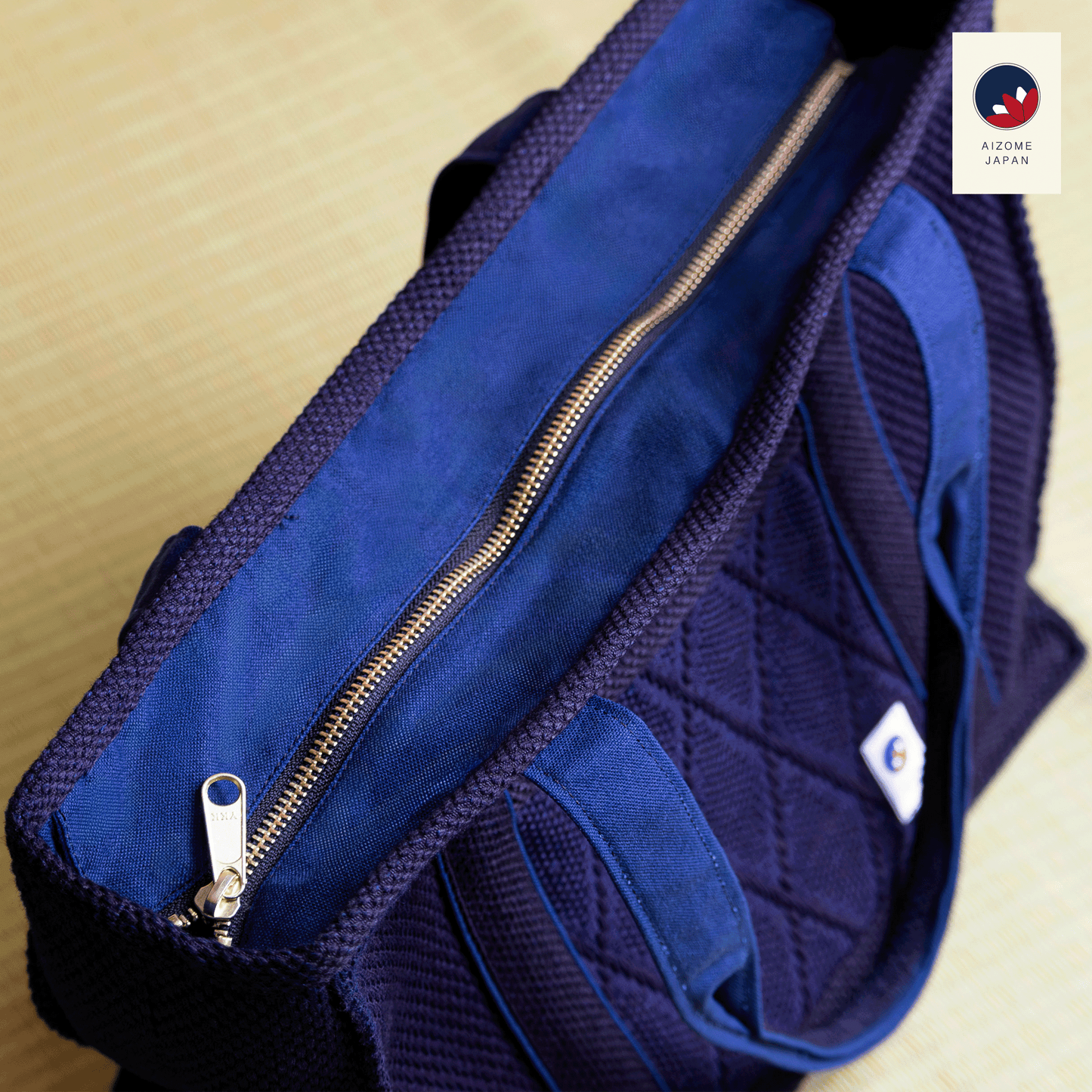 Aizome Japan - Aizome-dyed square Totebag - made in Japan