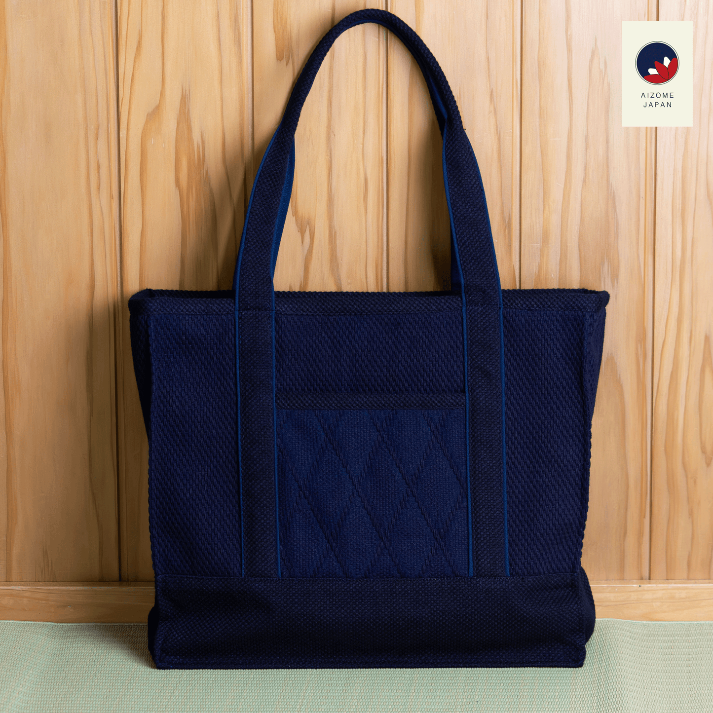 Aizome Japan - Aizome-dyed square Totebag - made in Japan