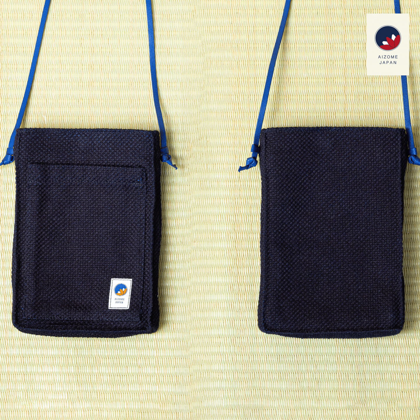Aizome Japan - Aizome-Dyed Phone Pouch Bag - Made in Japan