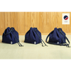 Aizome Japan - Aizome-dyed 3-Way Drawstring Bag - Made in Japan