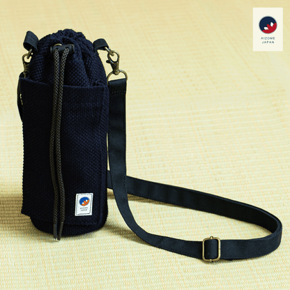 Aizome Japan - Genuine Aizome-Dyed Bottle Carrier - Everyday Elegance for Summer Adventures - Made in Japan