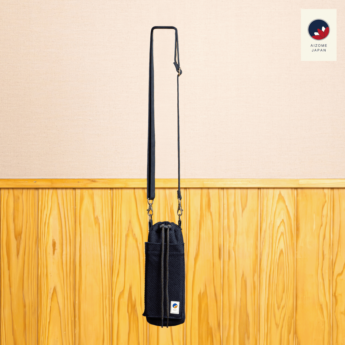 Aizome Japan - Genuine Aizome-Dyed Bottle Carrier - Everyday Elegance for Summer Adventures - Made in Japan