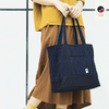Aizome Japan - Aizome-dyed timeless square Totebag with two interior zippered pockets  - made in Japan