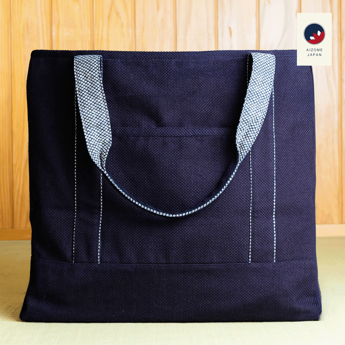 AIZOME JAPAN Aizome-Dyed Tote-Style Bogu Bag