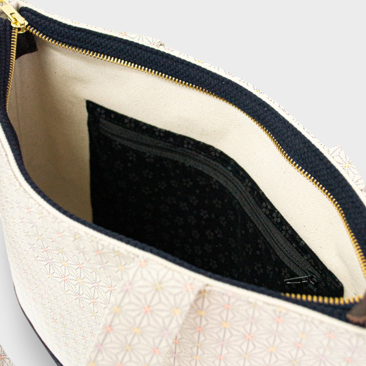 Handmade Tote Bag - Asanoha White