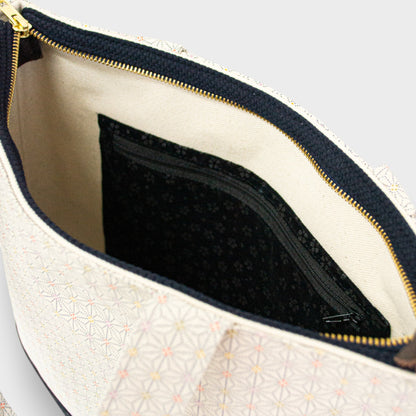 Handmade Tote Bag - Asanoha White