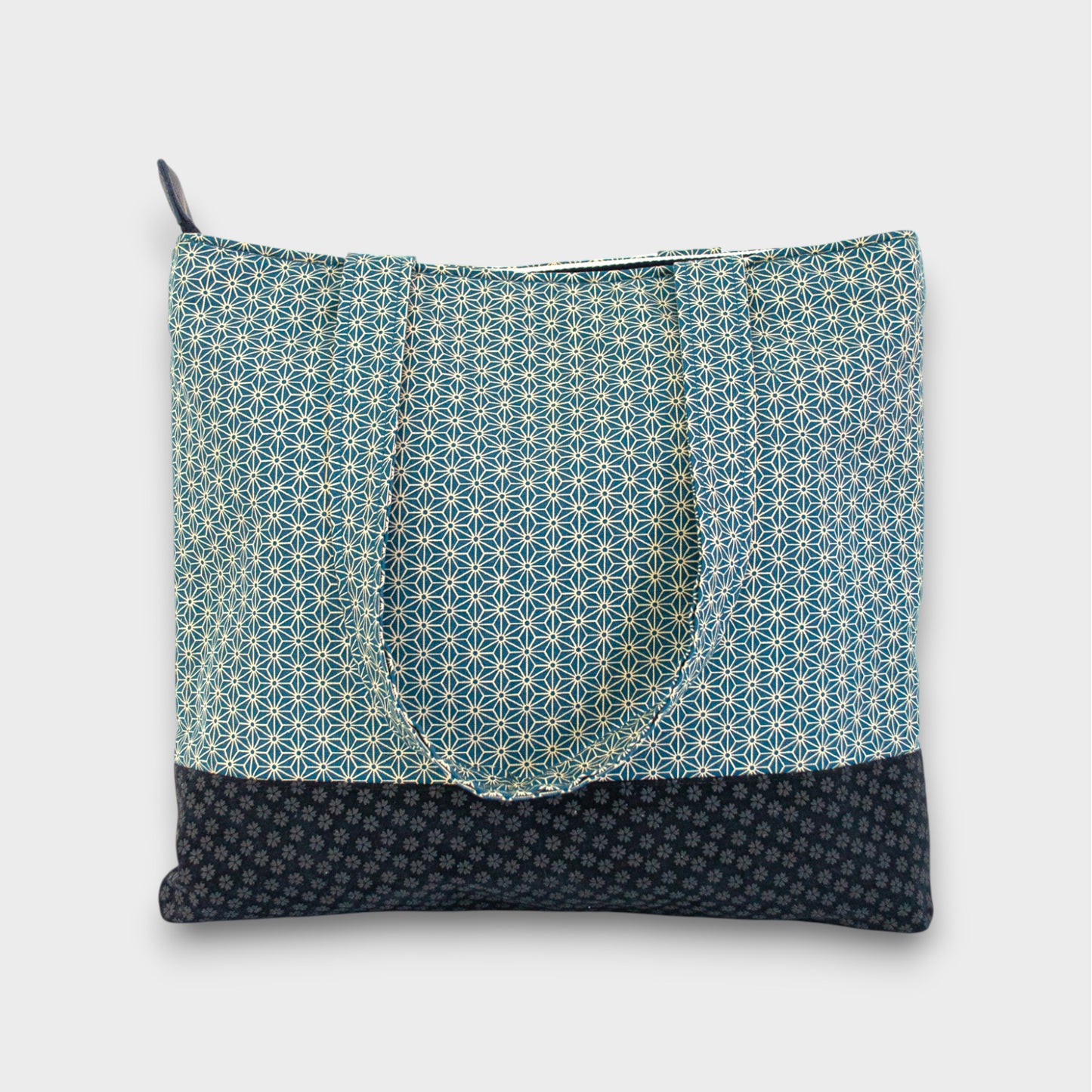 Handmade Tote Bag - Asanoha Blue