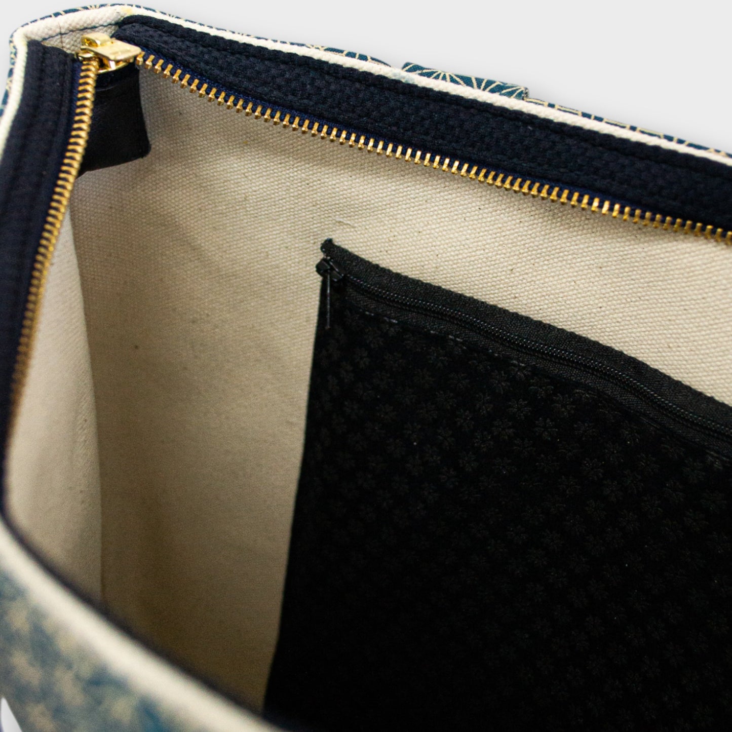 Handmade Tote Bag - Asanoha Blue