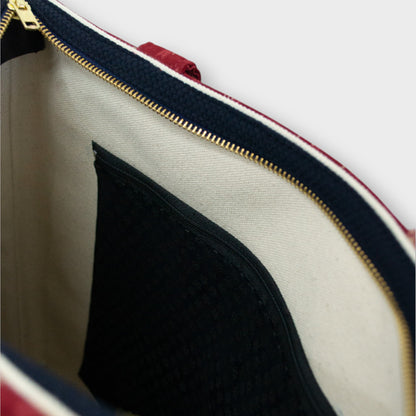 Handmade Tote Bag - Yagasuri Tonbo Red