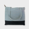 Handmade Tote Bag - Check Navy