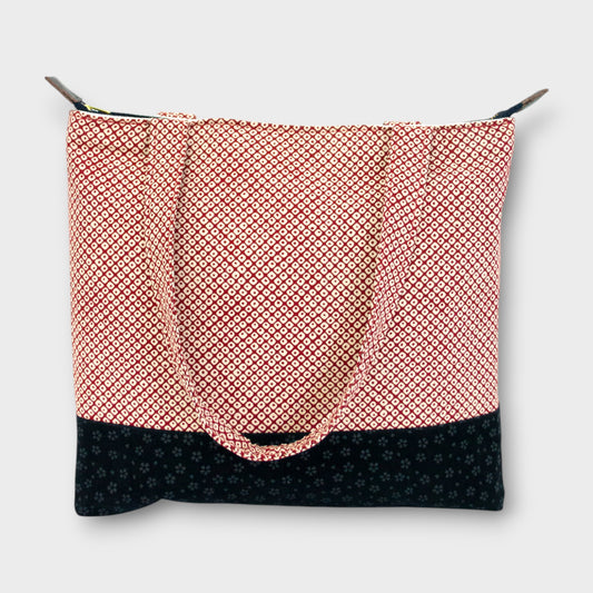 Handmade Tote Bag - Kanoko Red