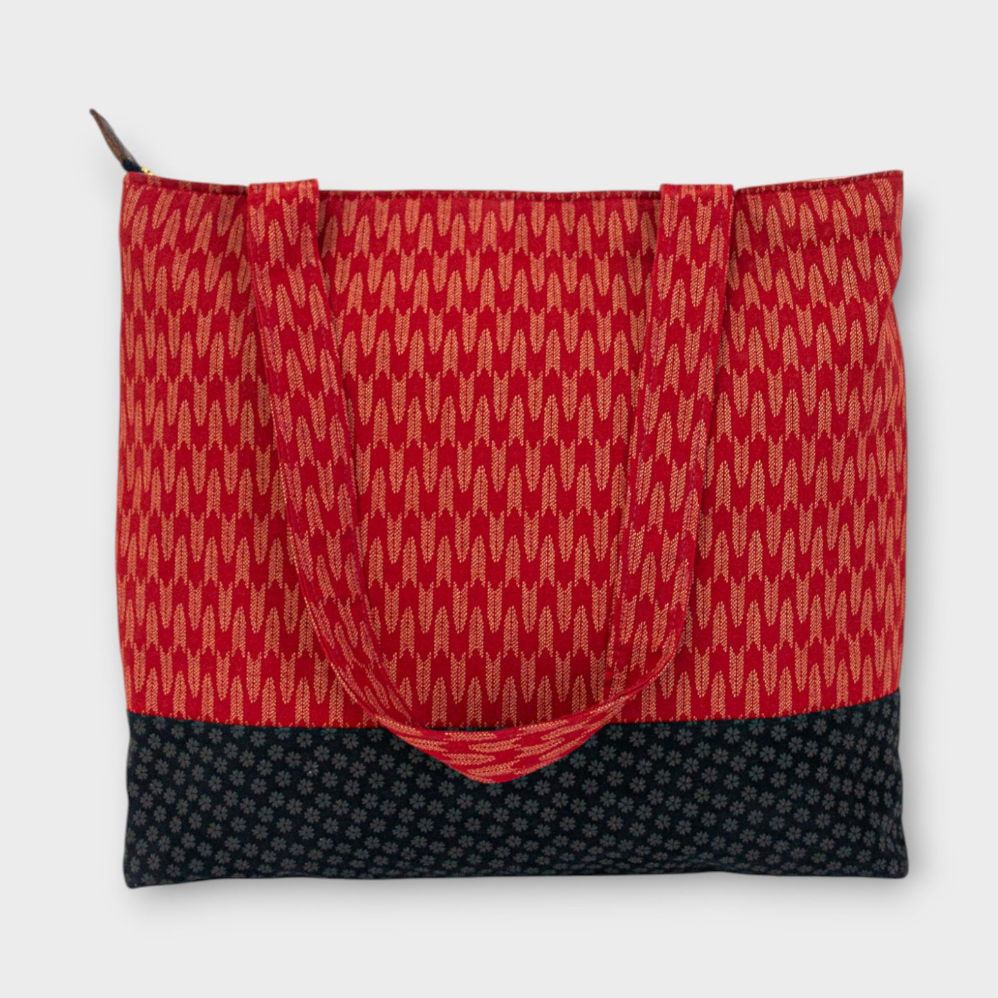 Handmade Tote Bag - Yagasuri Red