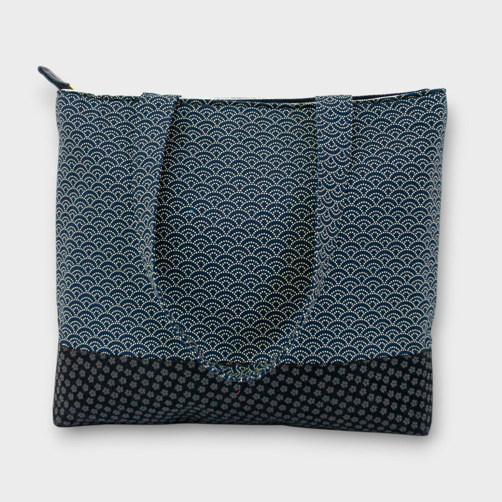 Handmade Tote Bag - Seikainami Navy