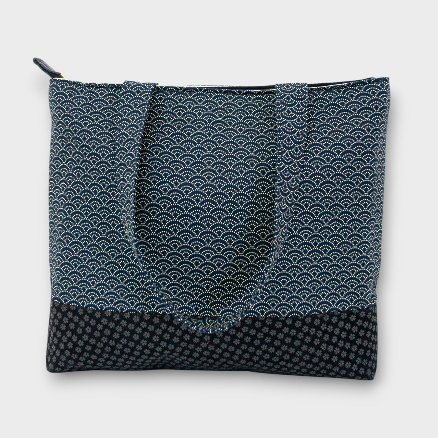 Handmade Tote Bag - Seikainami Navy