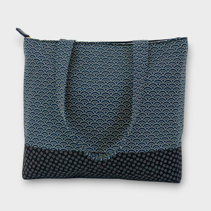 Handmade Tote Bag - Seikainami Navy