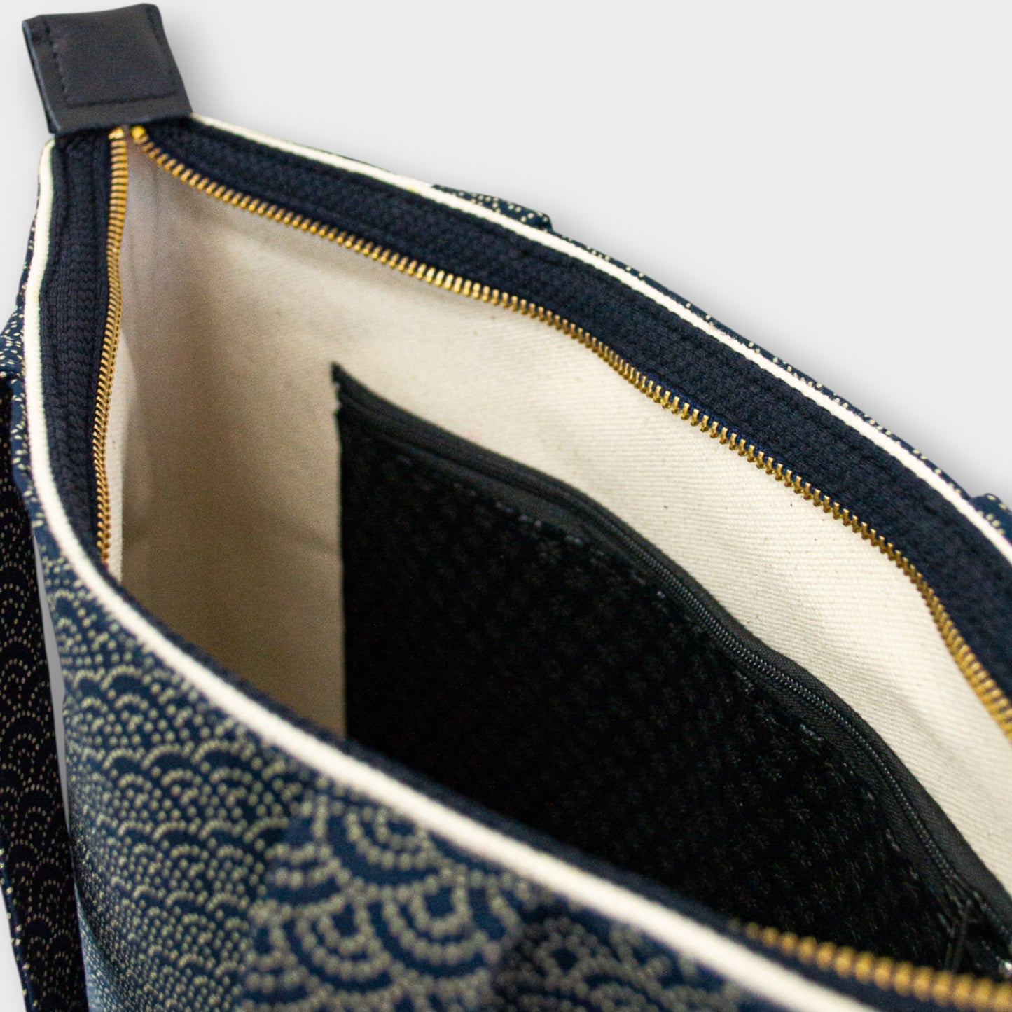 Handmade Tote Bag - Seikainami Navy