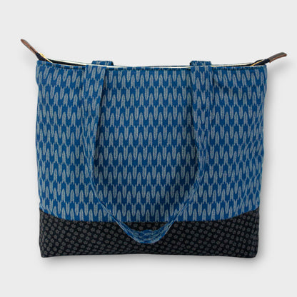 Handmade Tote Bag - Yagasuri Blue