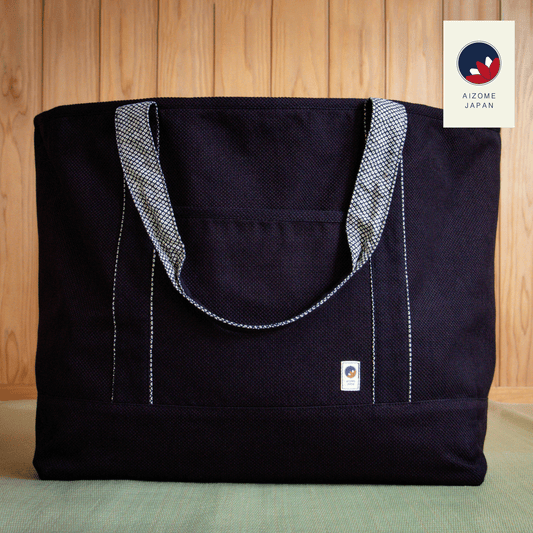 AIZOME JAPAN Aizome-Dyed Tote-Style Bogu Bag