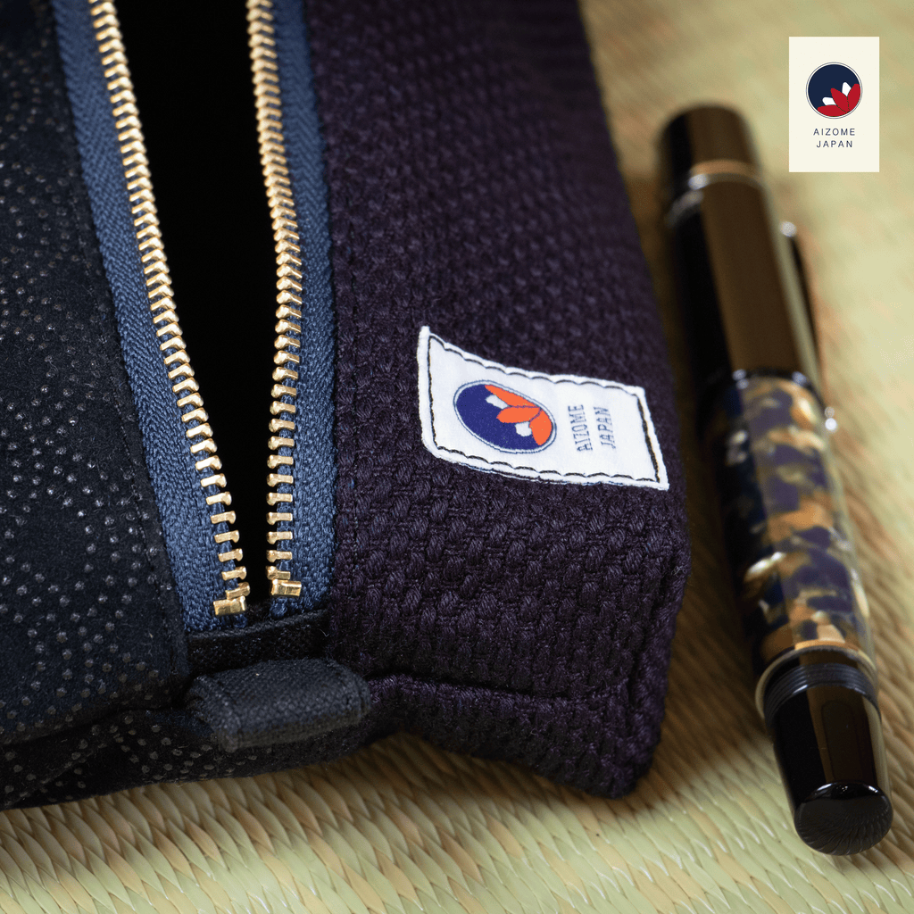 Aizome Japan - aizome-dyed pouch - made in Japan