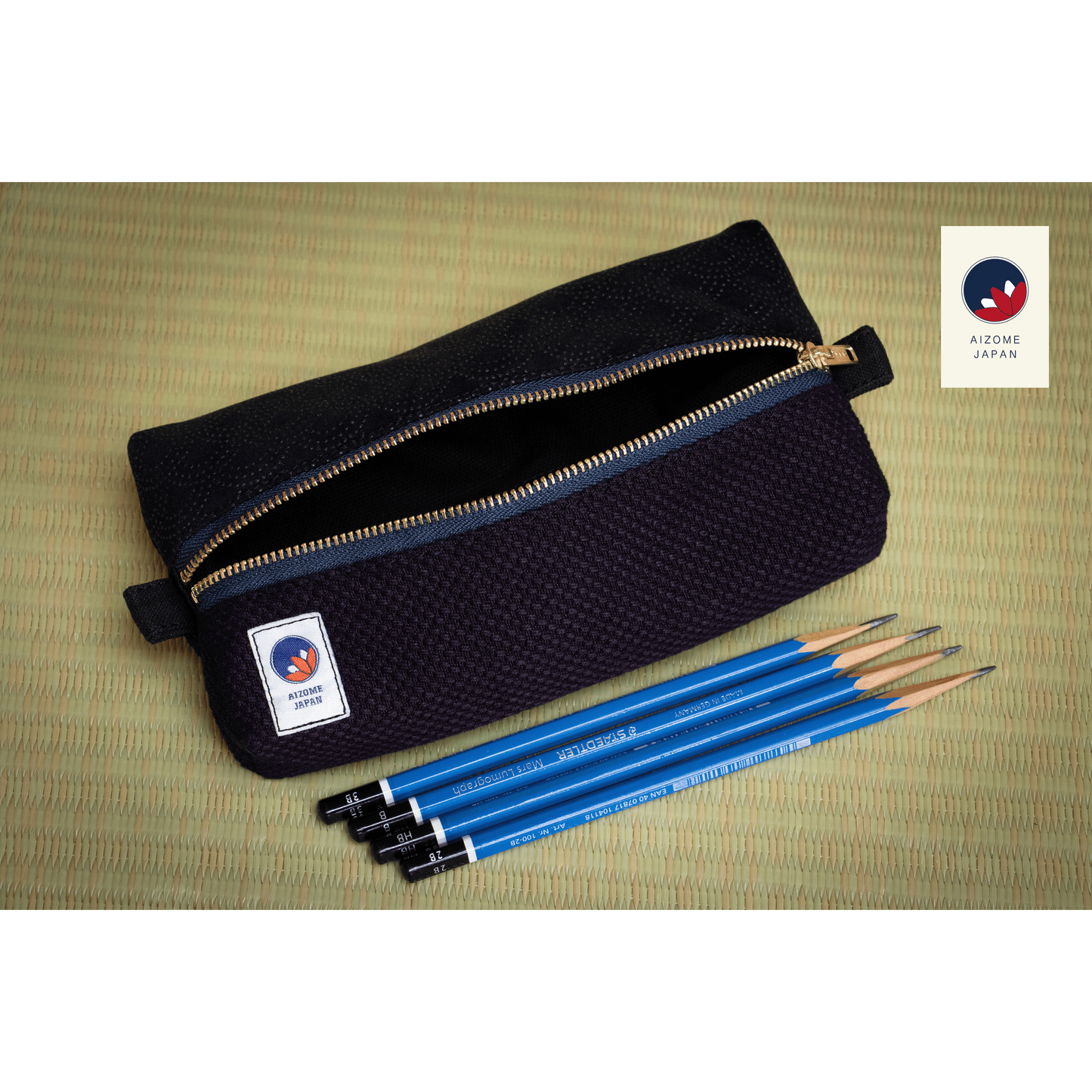 Aizome Japan - aizome-dyed pouch - made in Japan
