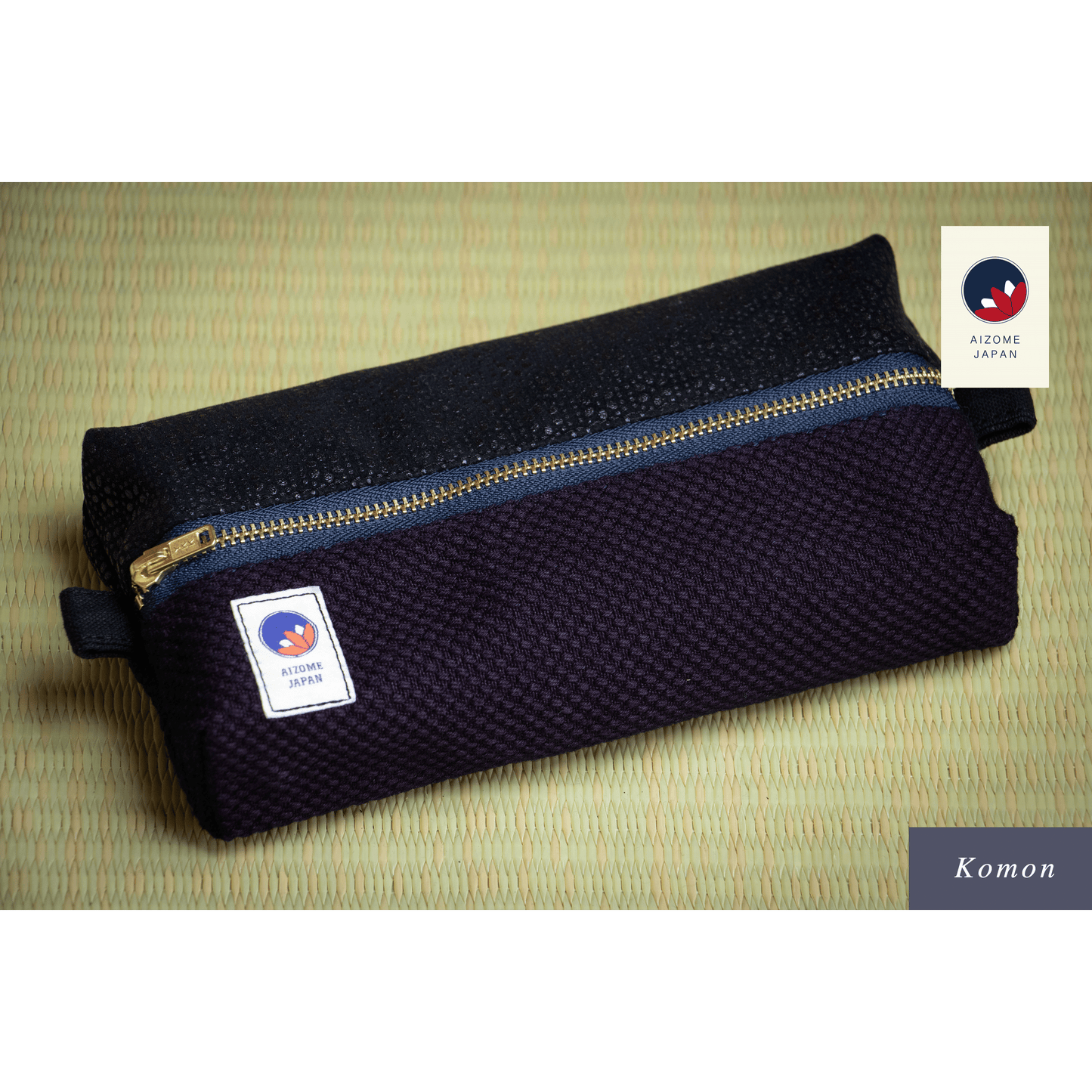 Aizome Japan - aizome-dyed pouch - made in Japan