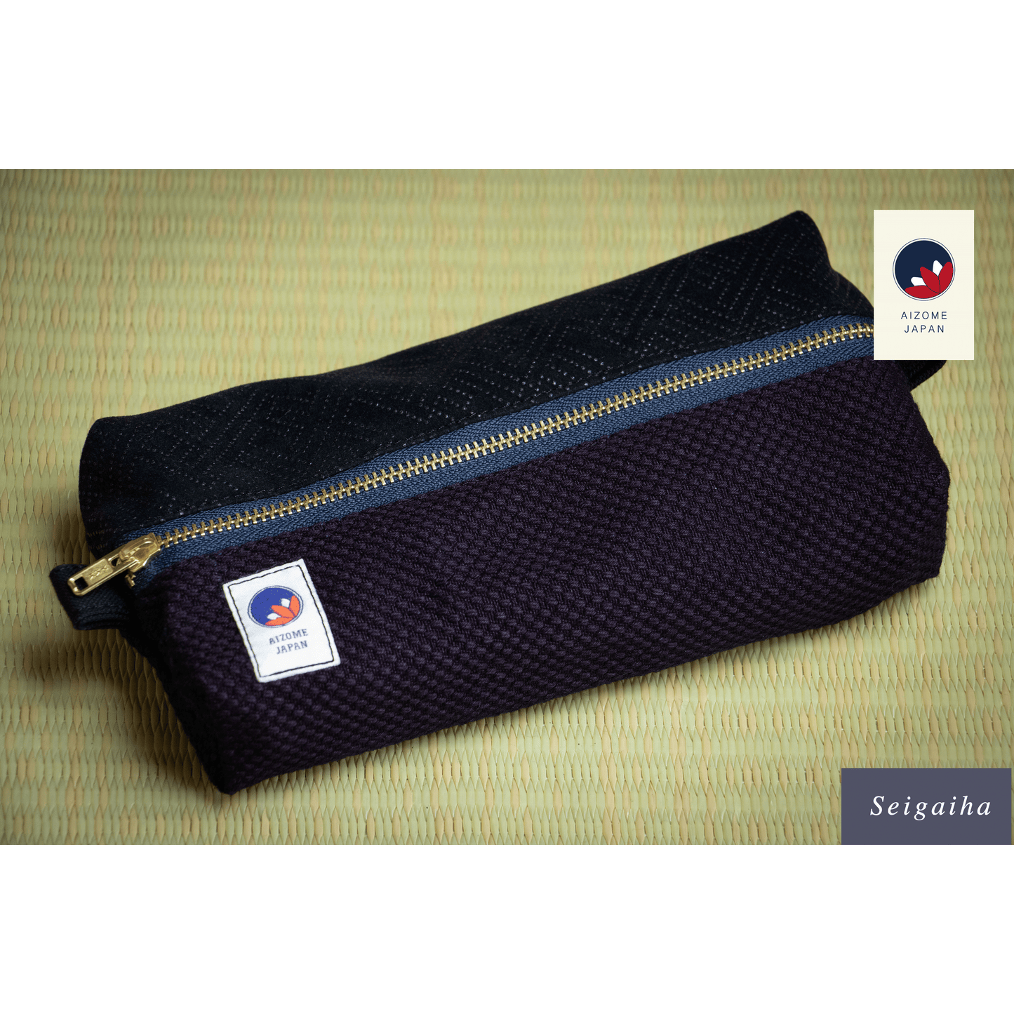 Aizome Japan - aizome-dyed pouch - made in Japan