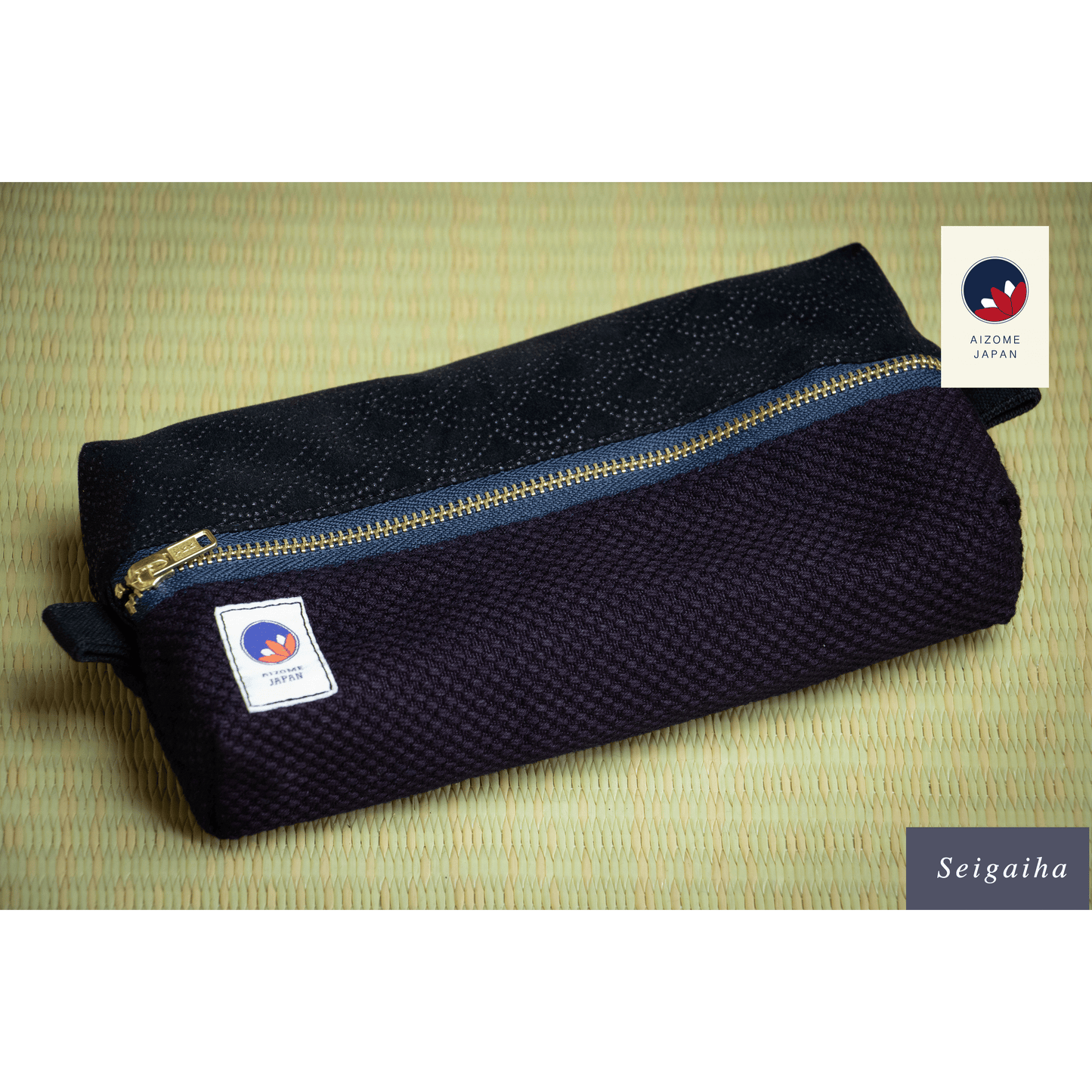 Aizome Japan - aizome-dyed pouch - made in Japan