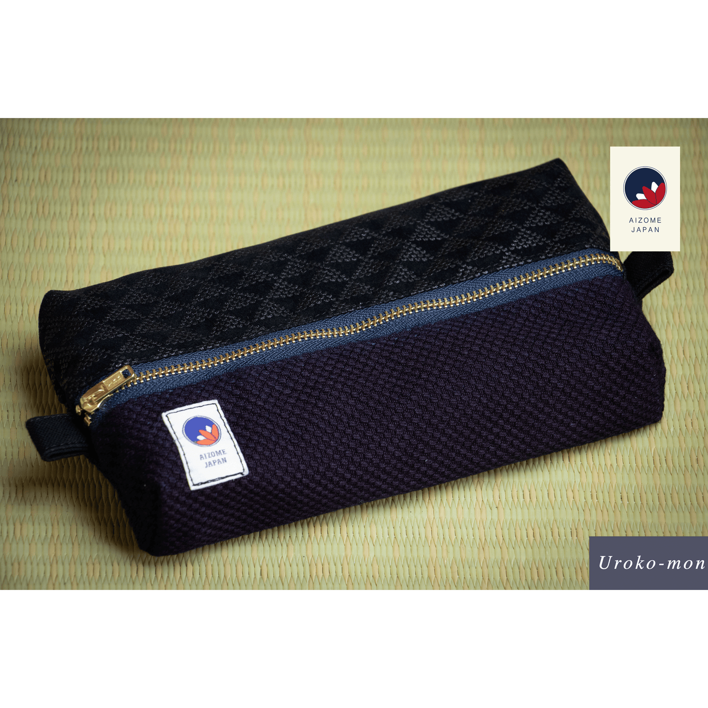 Aizome Japan - aizome-dyed pouch - made in Japan