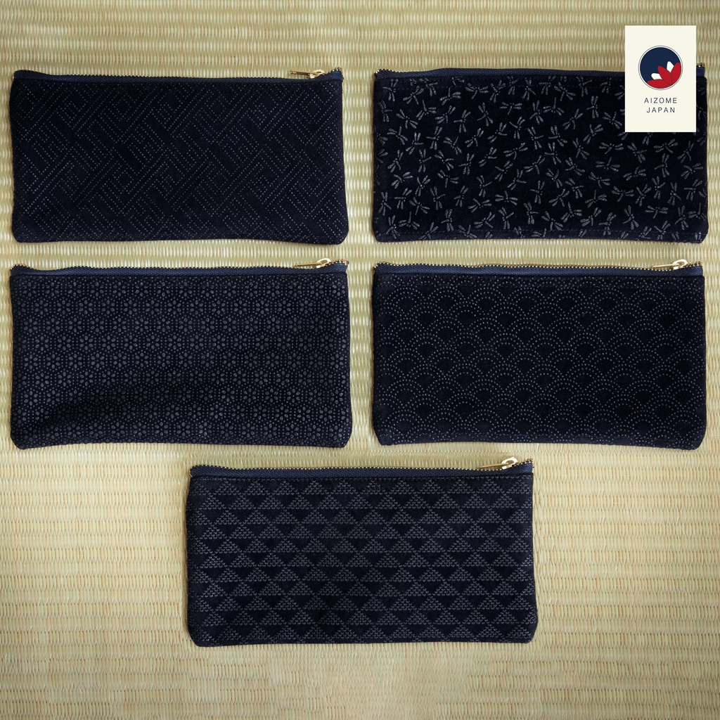 Aizome Japan - aizome-dyed pen-case - made in Japan