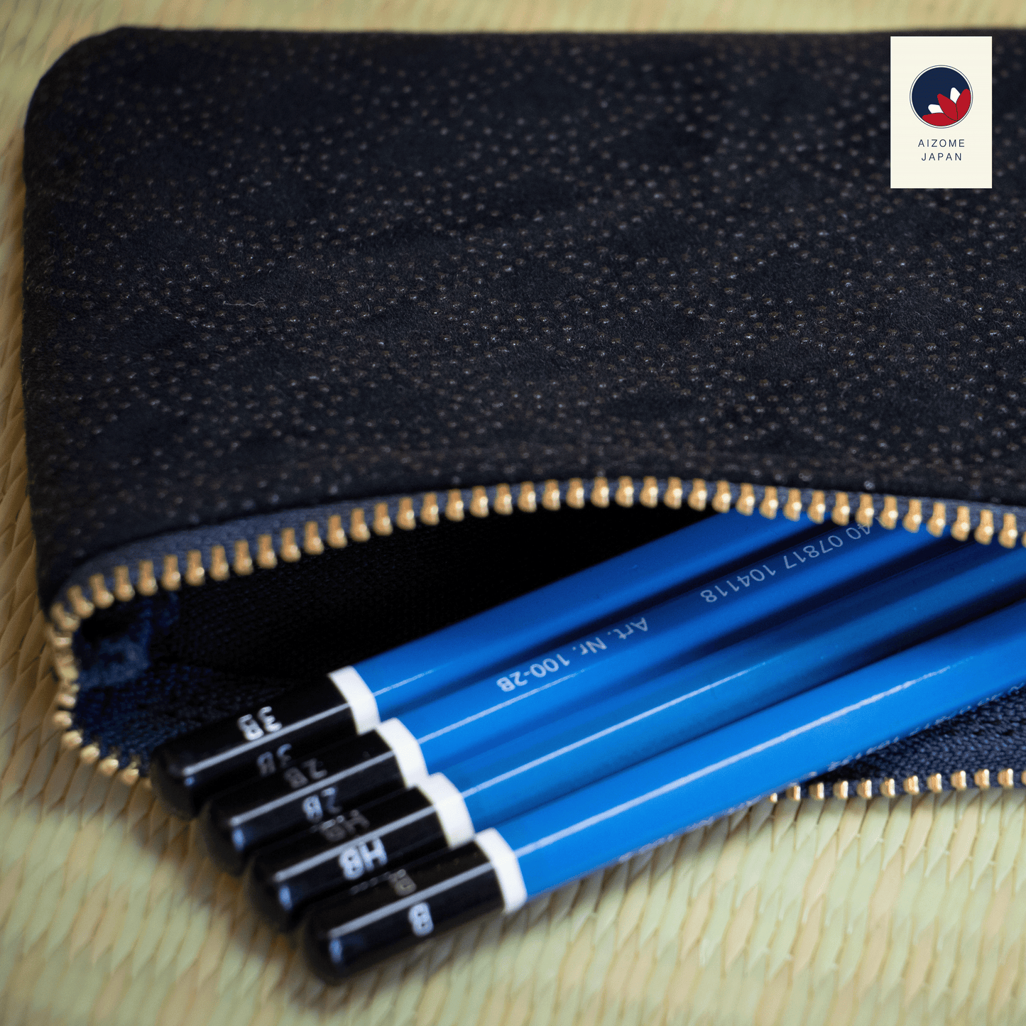 Aizome Japan - aizome-dyed pen-case - made in Japan
