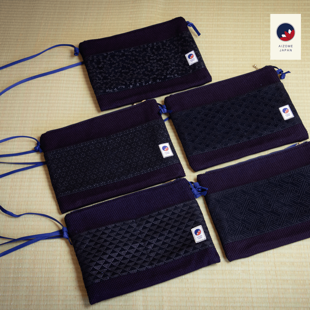 Aizome Japan - aizome-dyed sacoche - made in Japan