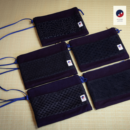 Aizome Japan - aizome-dyed sacoche - made in Japan