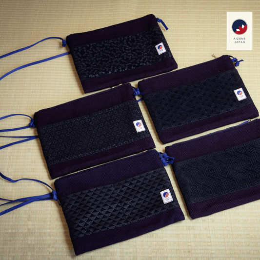 Aizome Japan - aizome-dyed sacoche - made in Japan