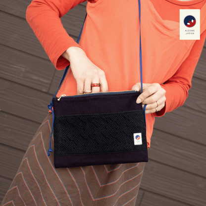 Aizome Japan - aizome-dyed sacoche - made in Japan