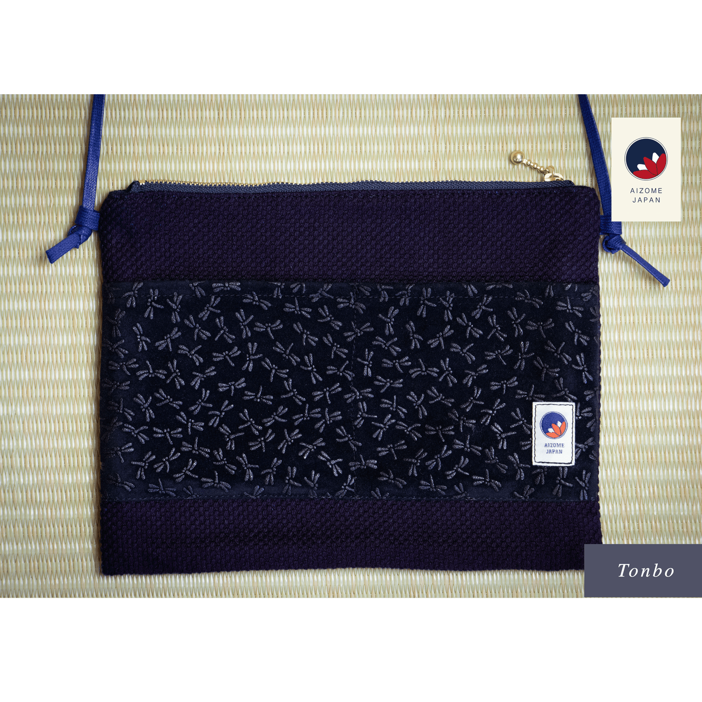 Aizome Japan - aizome-dyed sacoche - made in Japan