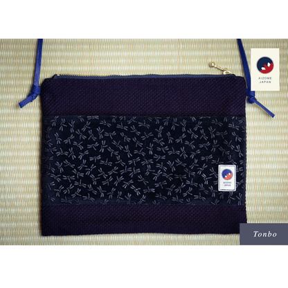 Aizome Japan - aizome-dyed sacoche - made in Japan