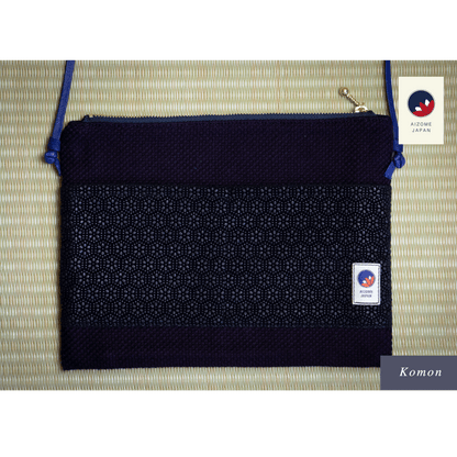 Aizome Japan - aizome-dyed sacoche - made in Japan