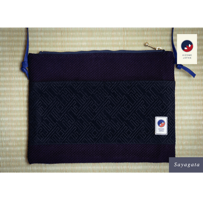 Aizome Japan - aizome-dyed sacoche - made in Japan